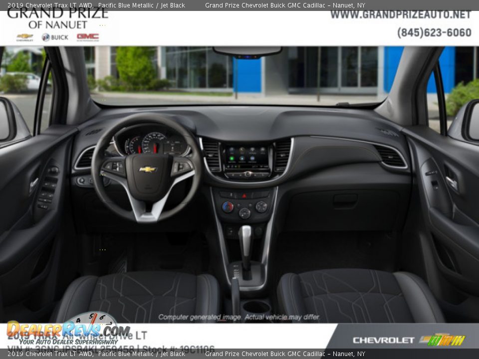 2019 Chevrolet Trax LT AWD Pacific Blue Metallic / Jet Black Photo #5
