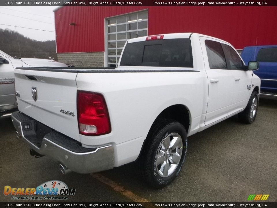 2019 Ram 1500 Classic Big Horn Crew Cab 4x4 Bright White / Black/Diesel Gray Photo #5