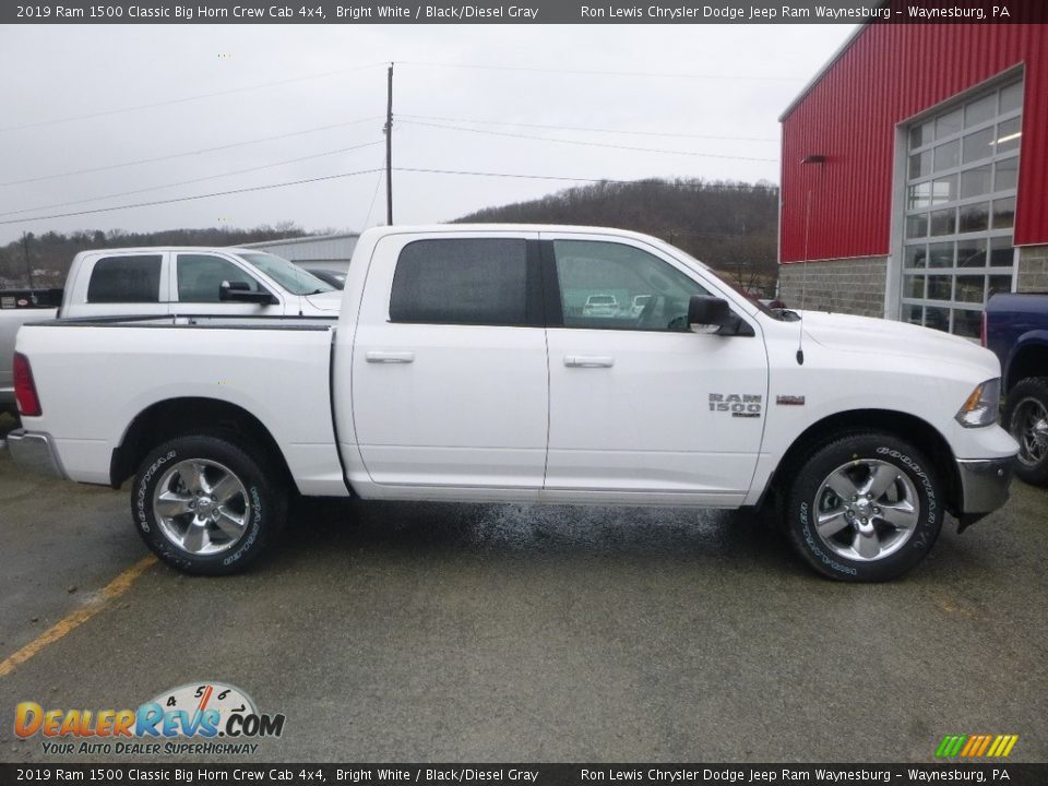 2019 Ram 1500 Classic Big Horn Crew Cab 4x4 Bright White / Black/Diesel Gray Photo #6