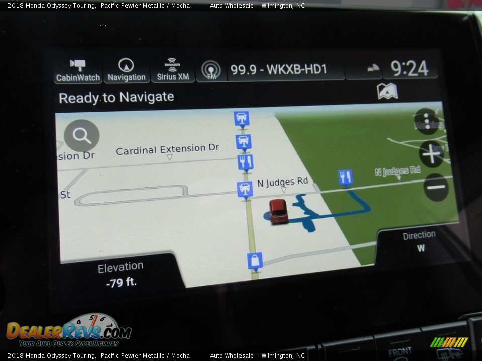 2018 Honda Odyssey Touring Pacific Pewter Metallic / Mocha Photo #16