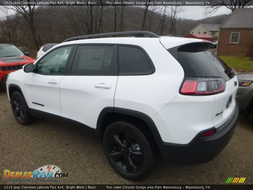 2019 Jeep Cherokee Latitude Plus 4x4 Bright White / Black Photo #3