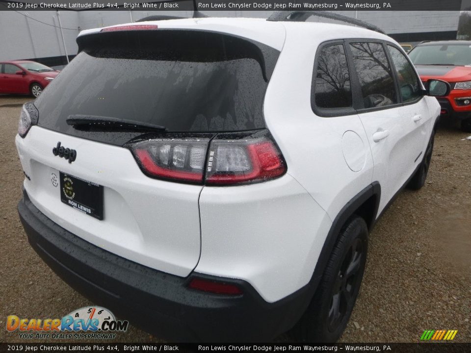 2019 Jeep Cherokee Latitude Plus 4x4 Bright White / Black Photo #5