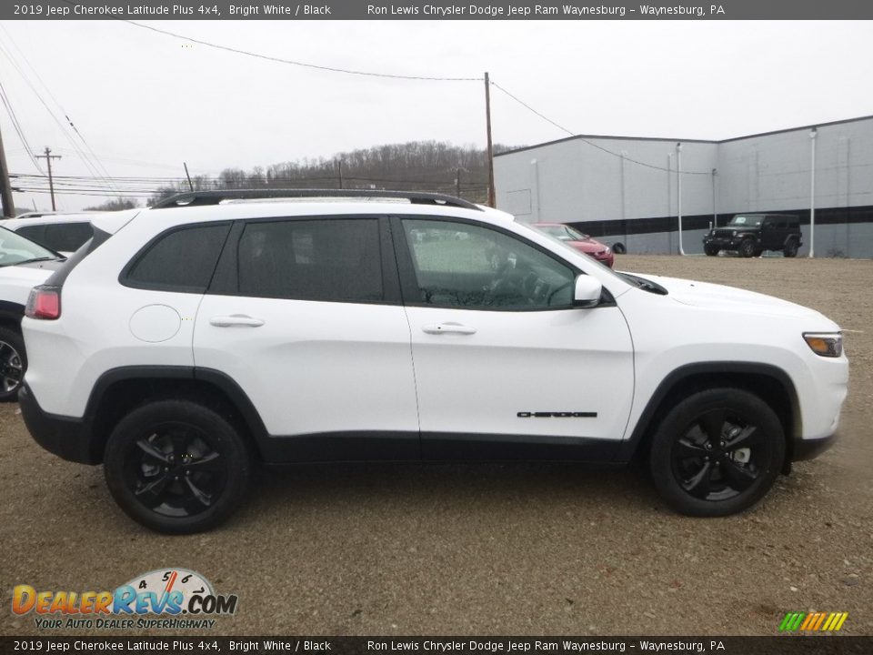 2019 Jeep Cherokee Latitude Plus 4x4 Bright White / Black Photo #6
