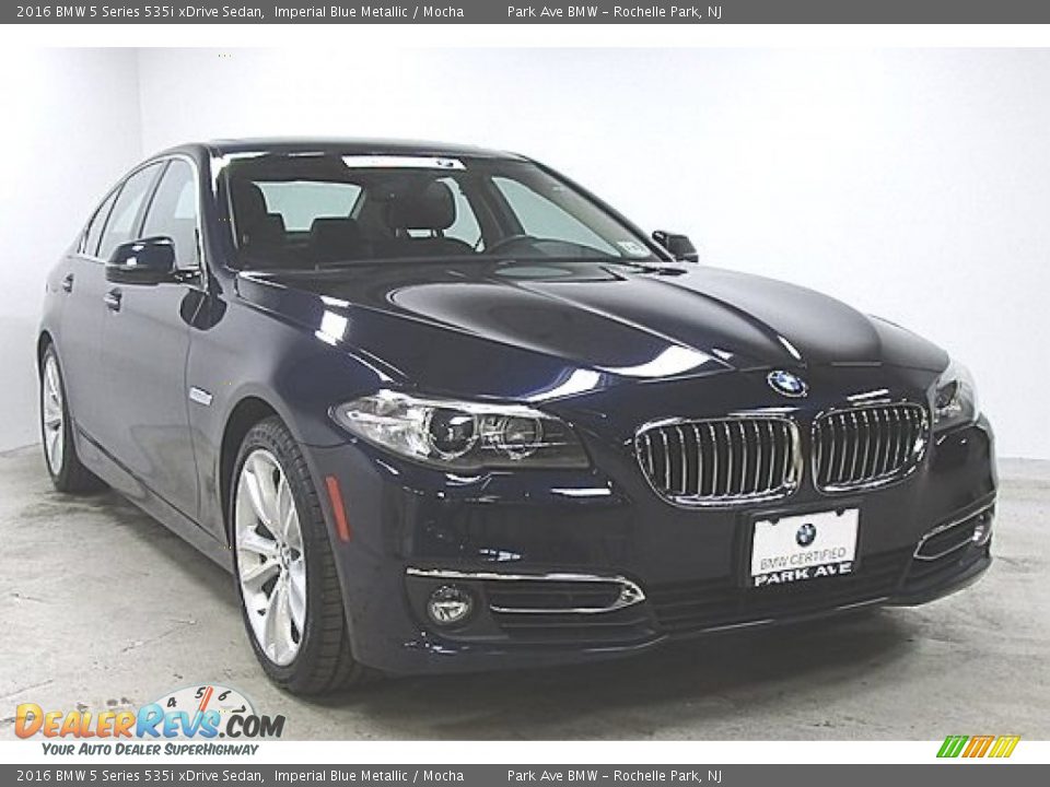2016 BMW 5 Series 535i xDrive Sedan Imperial Blue Metallic / Mocha Photo #5