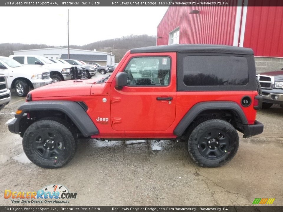 Firecracker Red 2019 Jeep Wrangler Sport 4x4 Photo #2