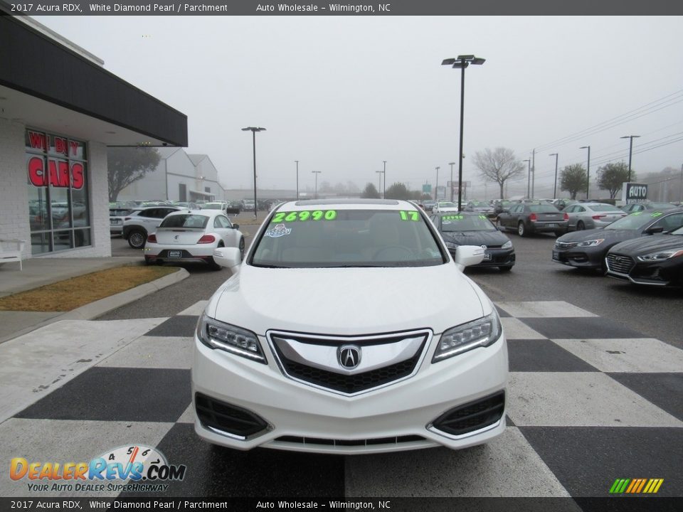 2017 Acura RDX White Diamond Pearl / Parchment Photo #2