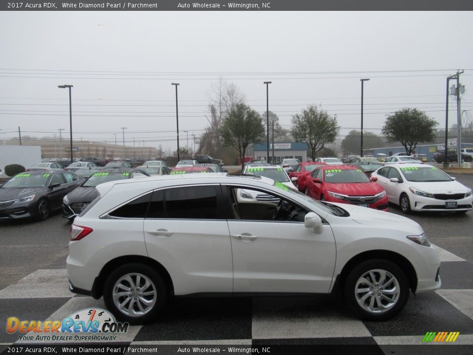 2017 Acura RDX White Diamond Pearl / Parchment Photo #3