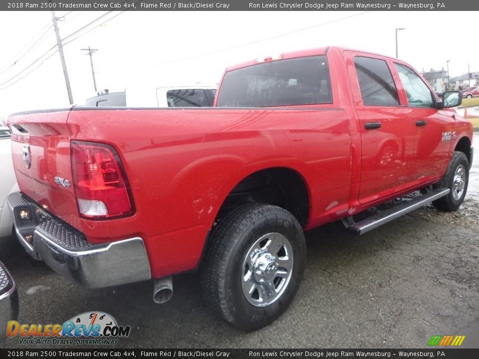 2018 Ram 2500 Tradesman Crew Cab 4x4 Flame Red / Black/Diesel Gray Photo #10