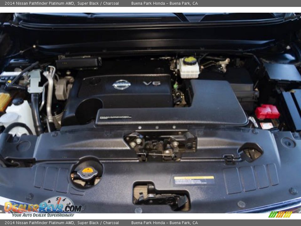 2014 Nissan Pathfinder Platinum AWD Super Black / Charcoal Photo #34