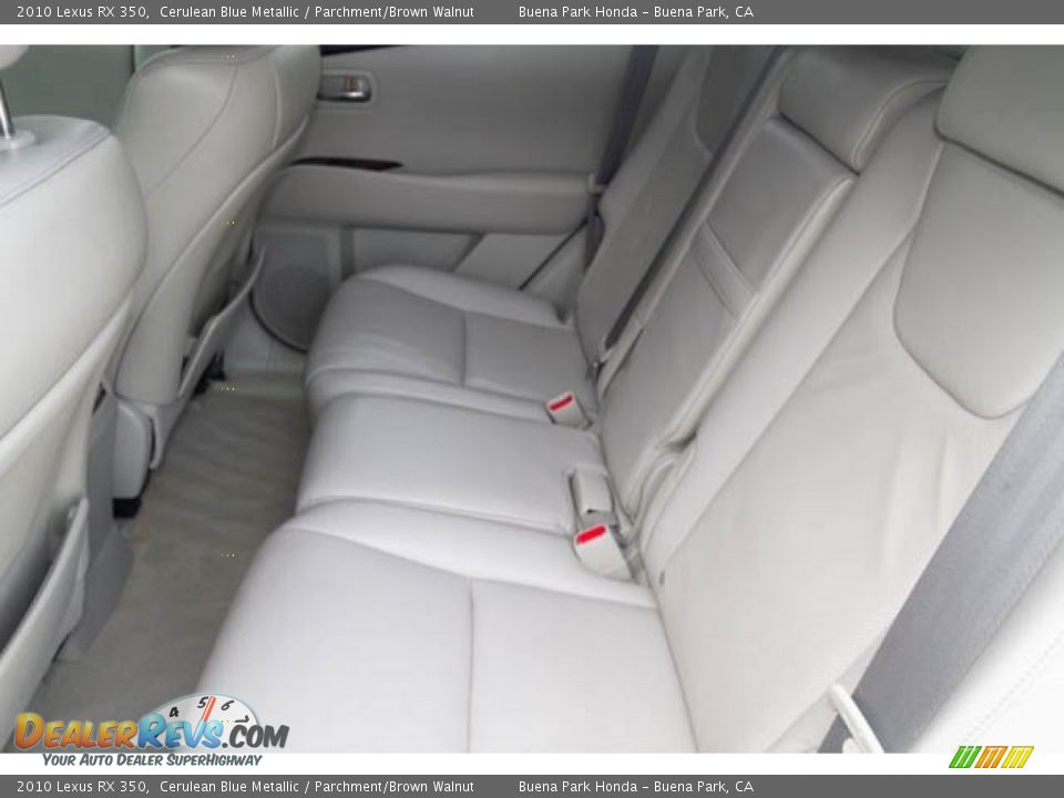 2010 Lexus RX 350 Cerulean Blue Metallic / Parchment/Brown Walnut Photo #4
