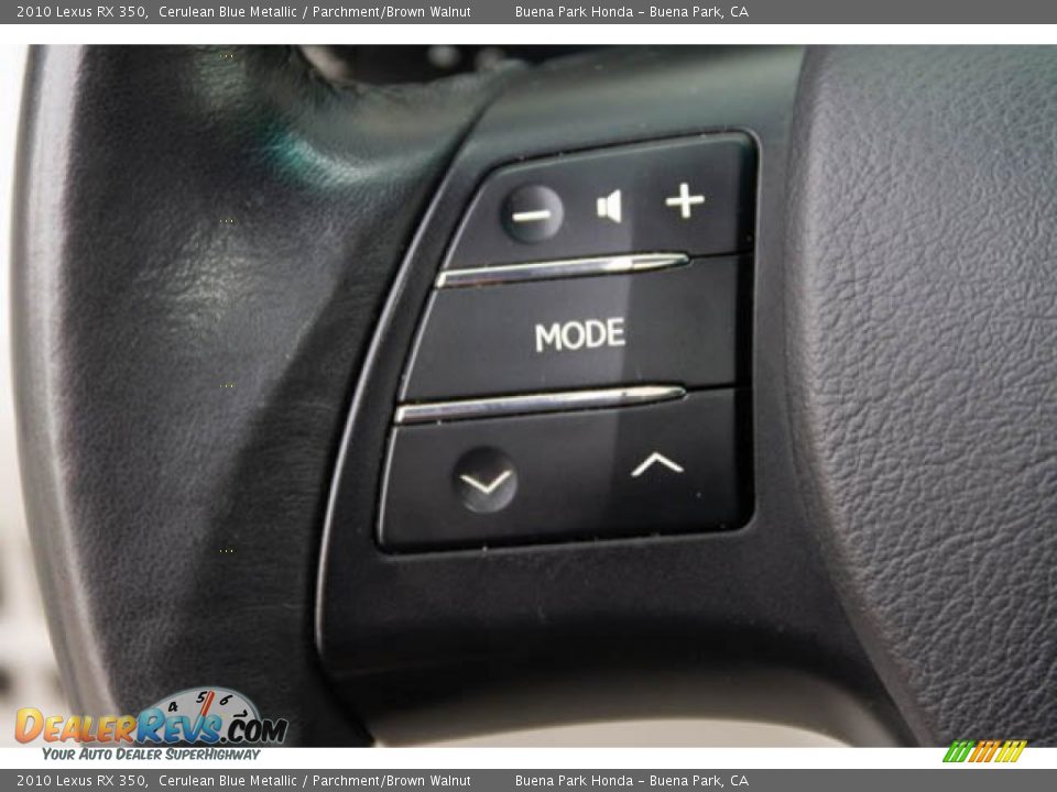 2010 Lexus RX 350 Cerulean Blue Metallic / Parchment/Brown Walnut Photo #14