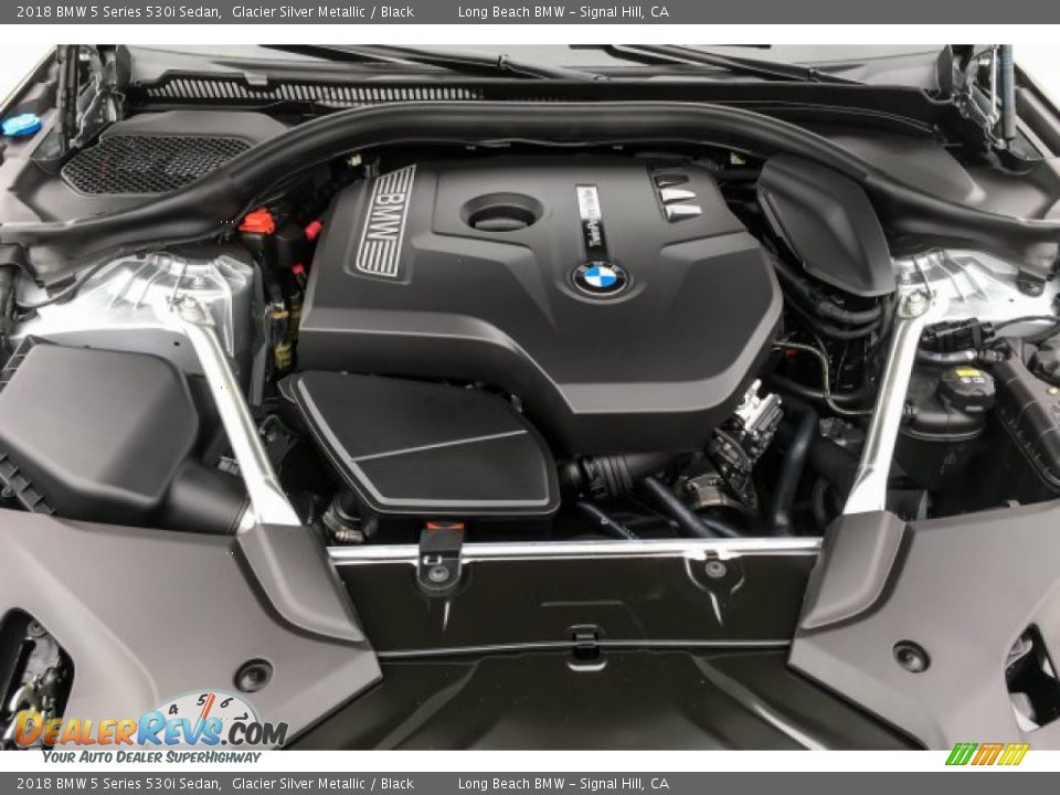 2018 BMW 5 Series 530i Sedan Glacier Silver Metallic / Black Photo #8