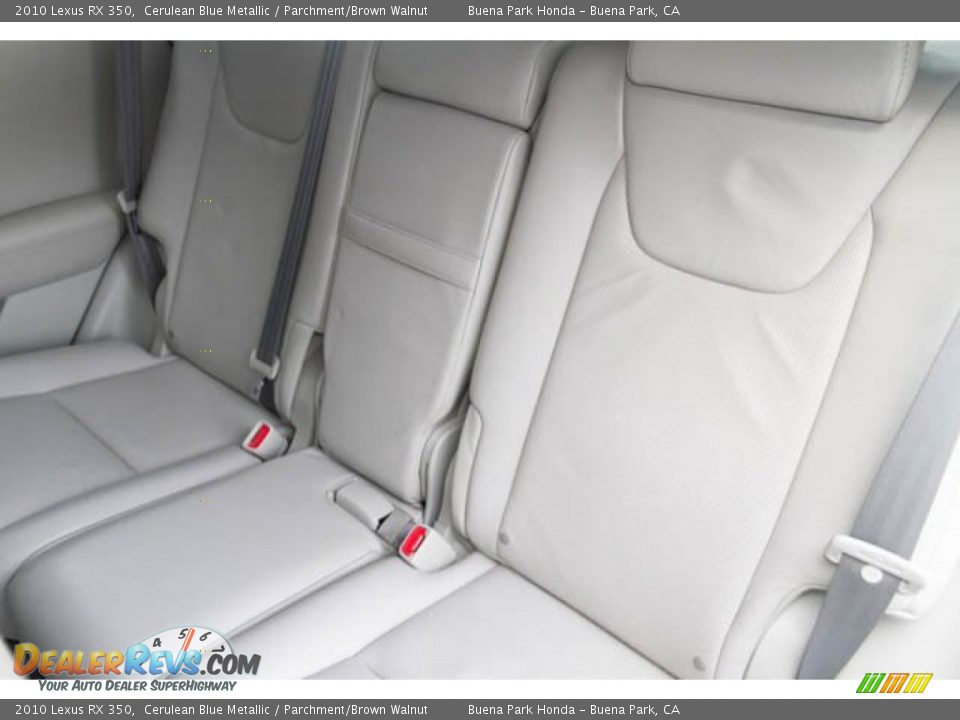 2010 Lexus RX 350 Cerulean Blue Metallic / Parchment/Brown Walnut Photo #19