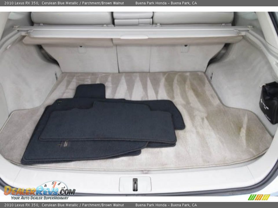 2010 Lexus RX 350 Cerulean Blue Metallic / Parchment/Brown Walnut Photo #20