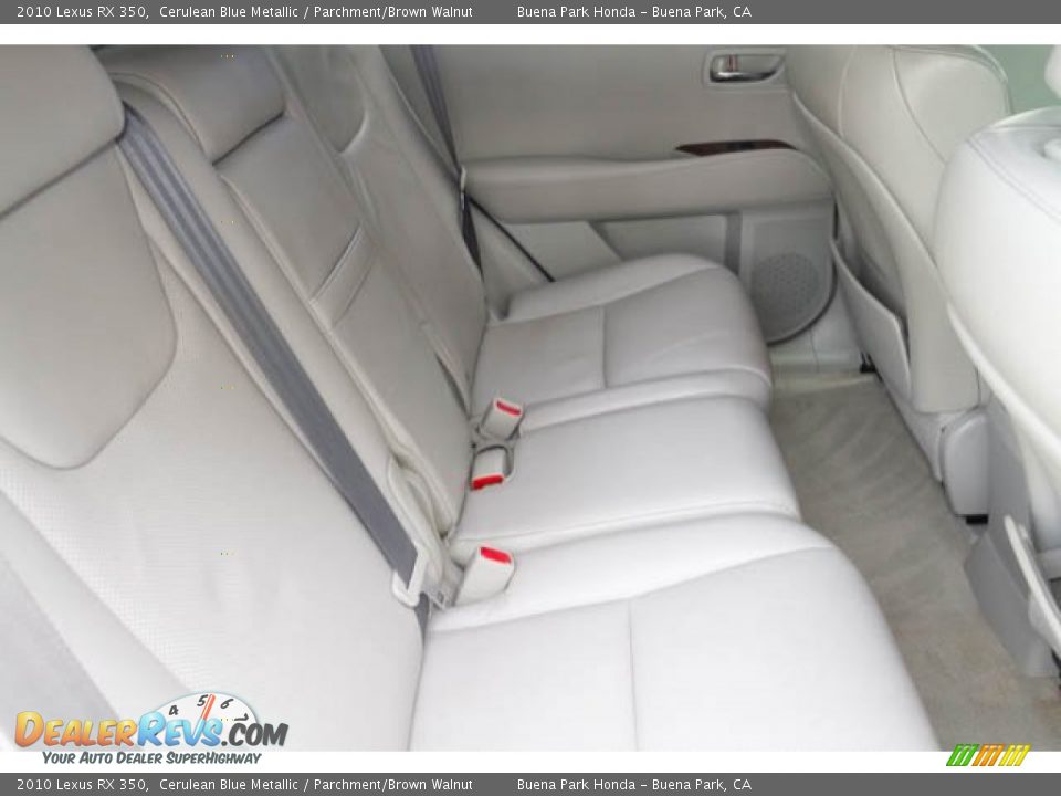 2010 Lexus RX 350 Cerulean Blue Metallic / Parchment/Brown Walnut Photo #21