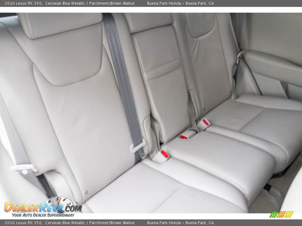2010 Lexus RX 350 Cerulean Blue Metallic / Parchment/Brown Walnut Photo #22