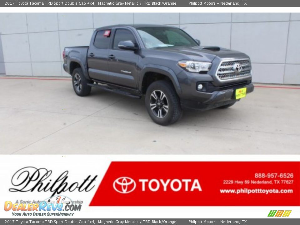 2017 Toyota Tacoma TRD Sport Double Cab 4x4 Magnetic Gray Metallic / TRD Black/Orange Photo #1