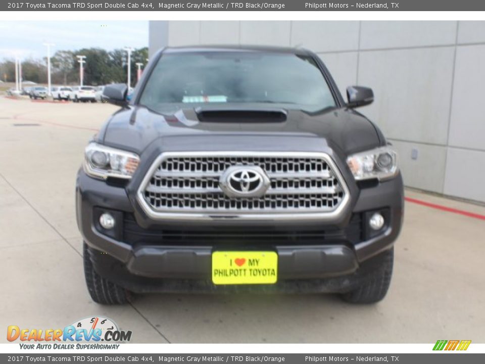 2017 Toyota Tacoma TRD Sport Double Cab 4x4 Magnetic Gray Metallic / TRD Black/Orange Photo #3