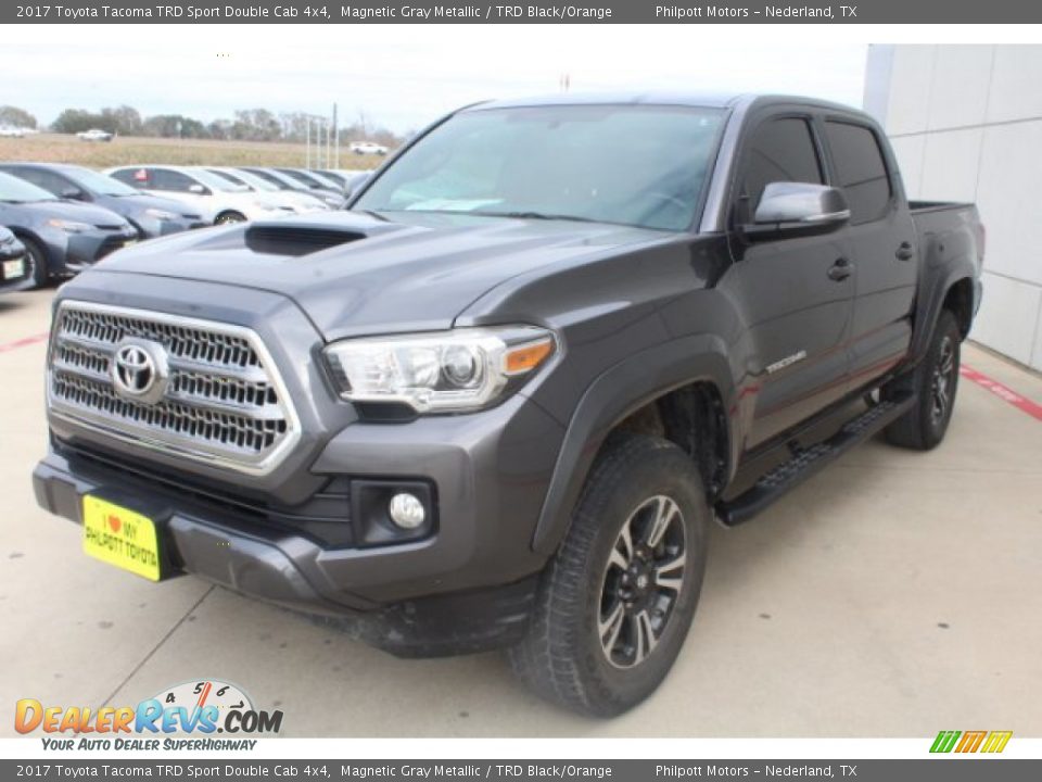 2017 Toyota Tacoma TRD Sport Double Cab 4x4 Magnetic Gray Metallic / TRD Black/Orange Photo #4