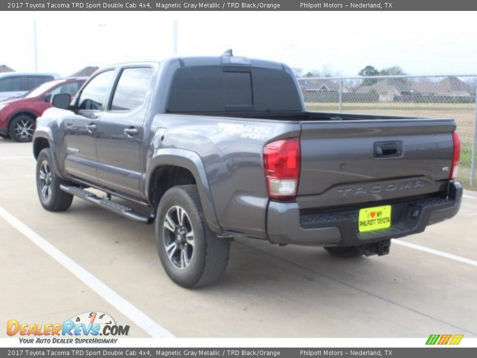 2017 Toyota Tacoma TRD Sport Double Cab 4x4 Magnetic Gray Metallic / TRD Black/Orange Photo #6