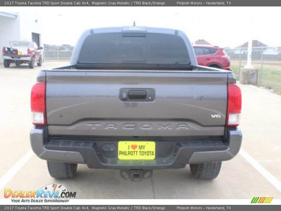 2017 Toyota Tacoma TRD Sport Double Cab 4x4 Magnetic Gray Metallic / TRD Black/Orange Photo #7