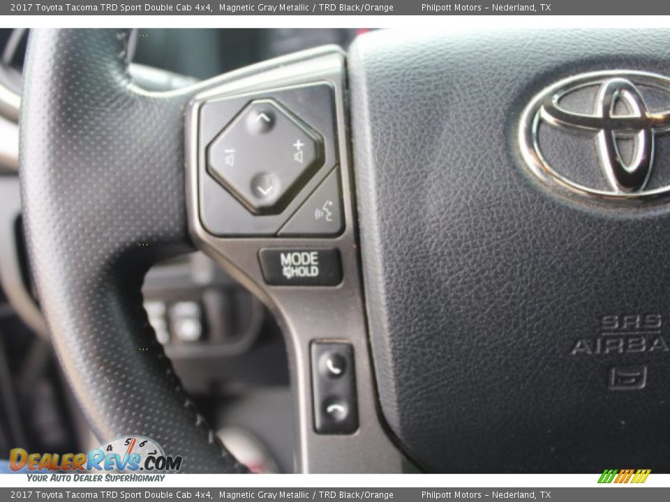 2017 Toyota Tacoma TRD Sport Double Cab 4x4 Magnetic Gray Metallic / TRD Black/Orange Photo #15