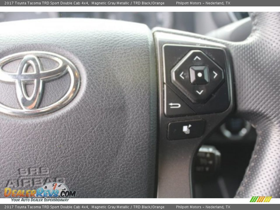 2017 Toyota Tacoma TRD Sport Double Cab 4x4 Magnetic Gray Metallic / TRD Black/Orange Photo #16