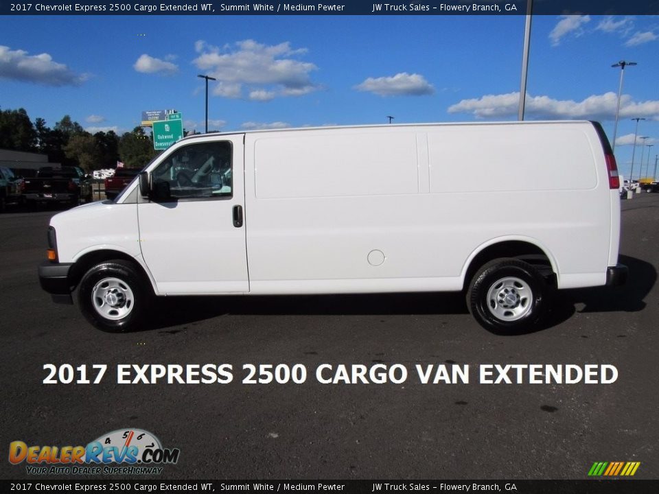 2017 Chevrolet Express 2500 Cargo Extended WT Summit White / Medium Pewter Photo #2
