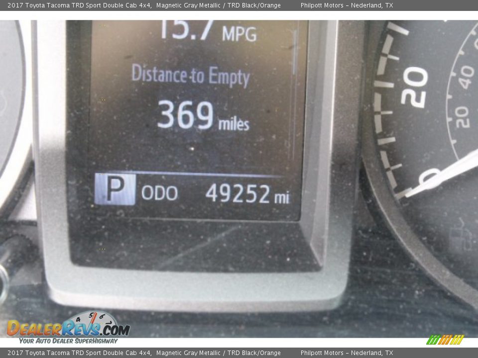 2017 Toyota Tacoma TRD Sport Double Cab 4x4 Magnetic Gray Metallic / TRD Black/Orange Photo #27