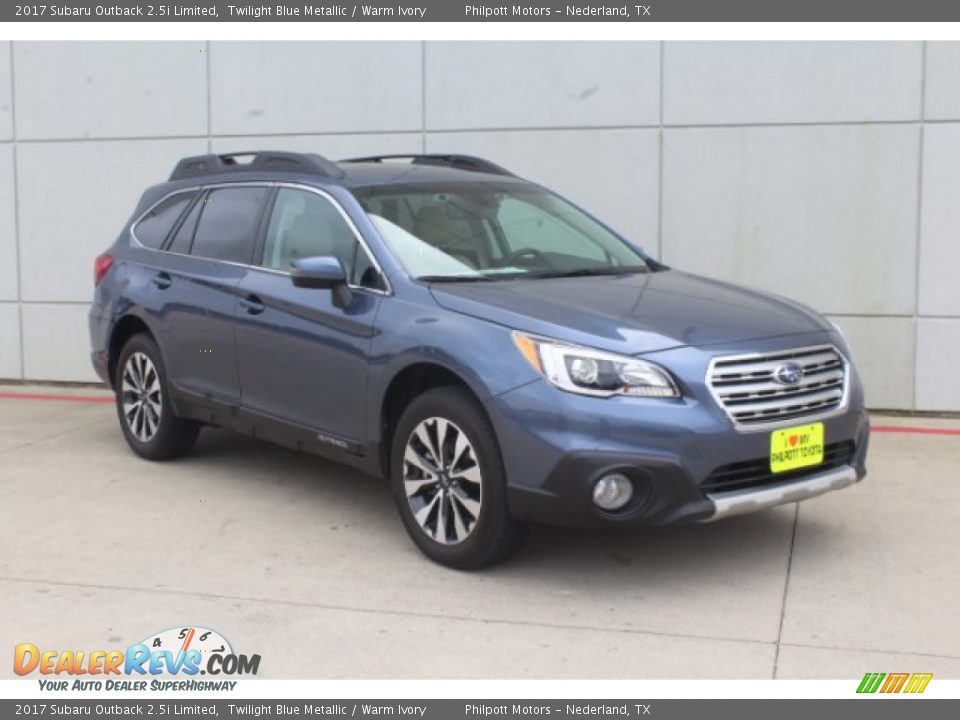 2017 Subaru Outback 2.5i Limited Twilight Blue Metallic / Warm Ivory Photo #2