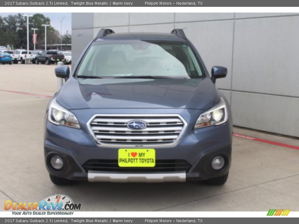 2017 Subaru Outback 2.5i Limited Twilight Blue Metallic / Warm Ivory Photo #3