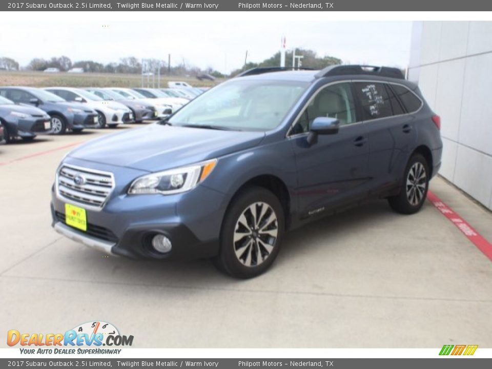 2017 Subaru Outback 2.5i Limited Twilight Blue Metallic / Warm Ivory Photo #4