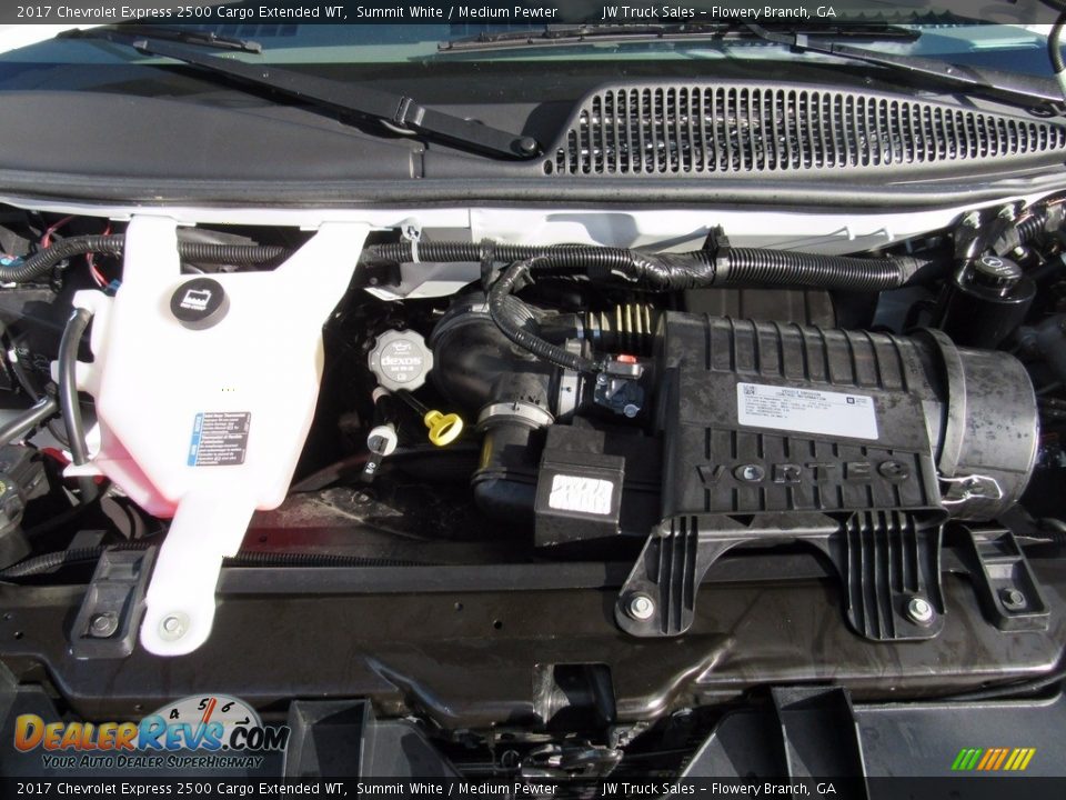 2017 Chevrolet Express 2500 Cargo Extended WT Summit White / Medium Pewter Photo #9