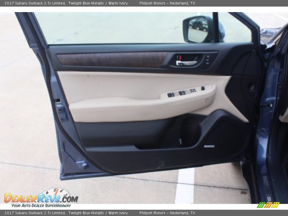 2017 Subaru Outback 2.5i Limited Twilight Blue Metallic / Warm Ivory Photo #9