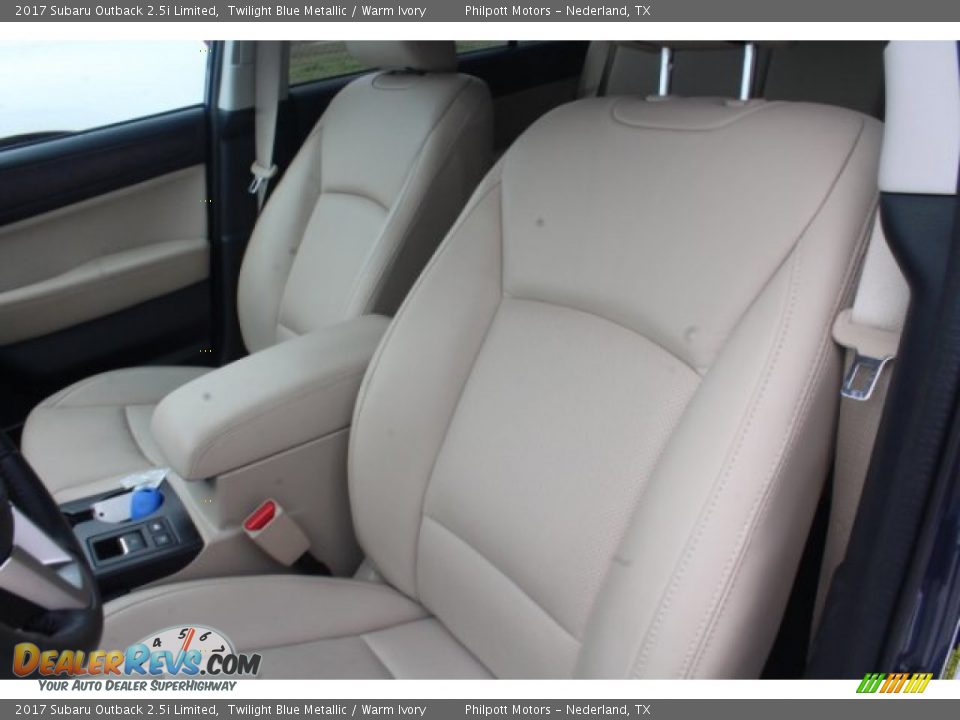 2017 Subaru Outback 2.5i Limited Twilight Blue Metallic / Warm Ivory Photo #10