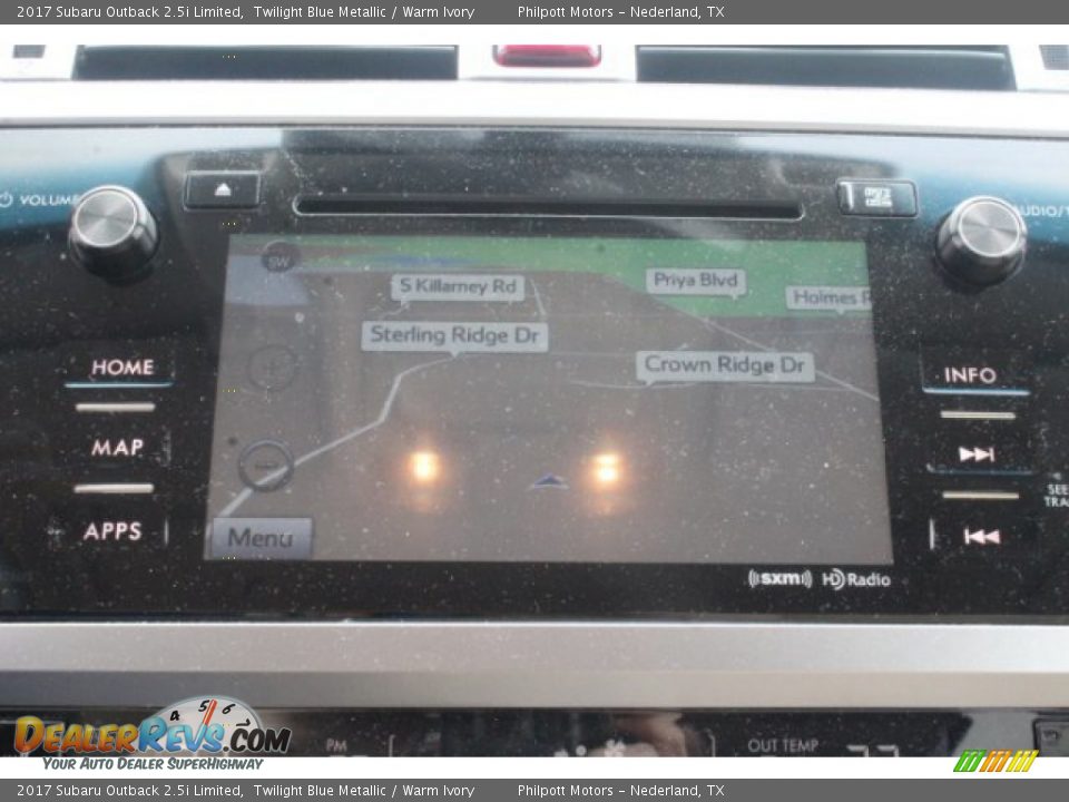 2017 Subaru Outback 2.5i Limited Twilight Blue Metallic / Warm Ivory Photo #11