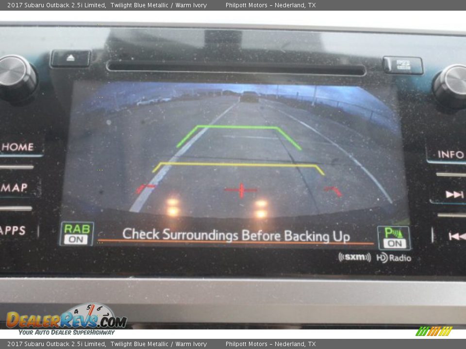 2017 Subaru Outback 2.5i Limited Twilight Blue Metallic / Warm Ivory Photo #12