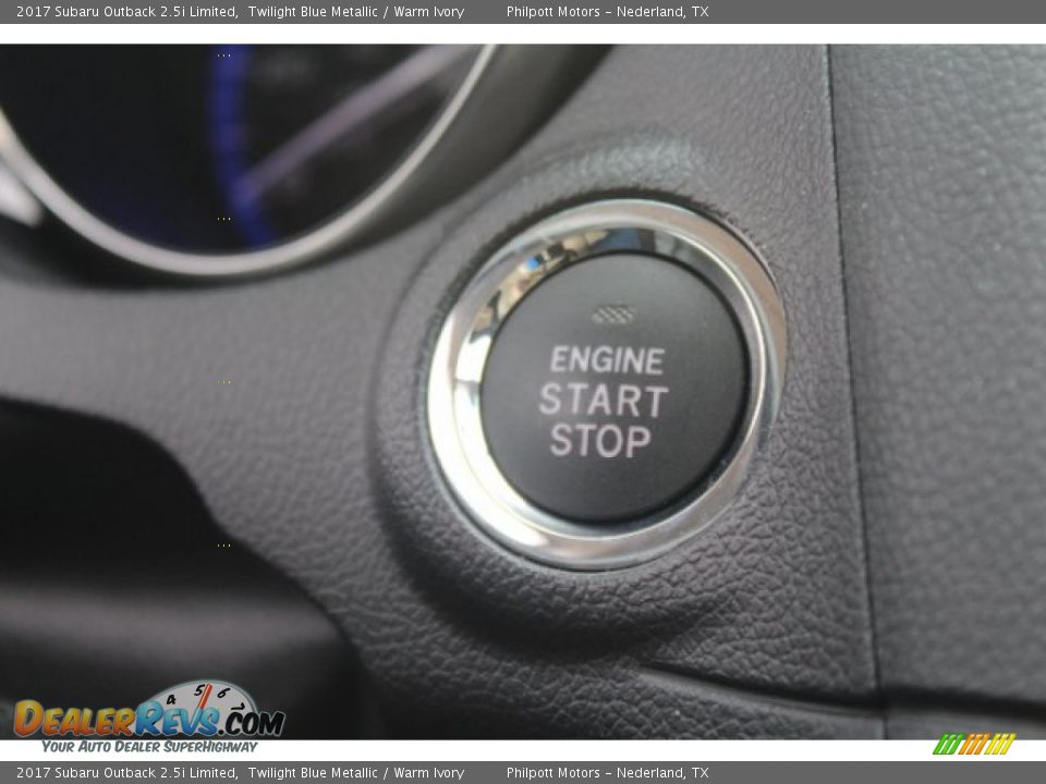 2017 Subaru Outback 2.5i Limited Twilight Blue Metallic / Warm Ivory Photo #14