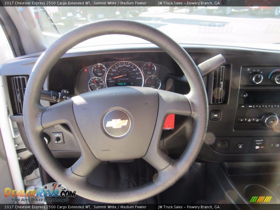 2017 Chevrolet Express 2500 Cargo Extended WT Summit White / Medium Pewter Photo #15