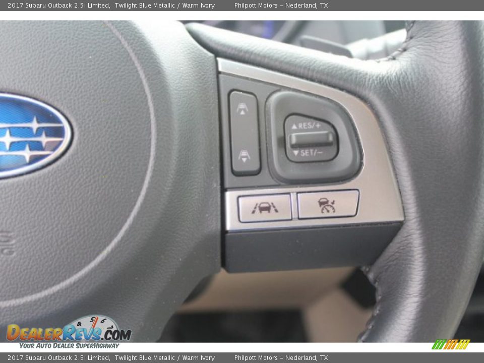 2017 Subaru Outback 2.5i Limited Twilight Blue Metallic / Warm Ivory Photo #16
