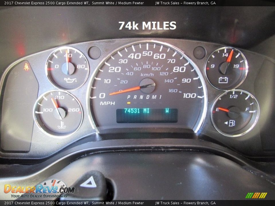 2017 Chevrolet Express 2500 Cargo Extended WT Summit White / Medium Pewter Photo #16