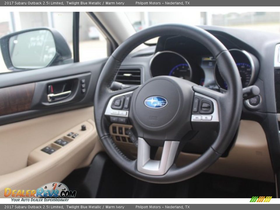 2017 Subaru Outback 2.5i Limited Twilight Blue Metallic / Warm Ivory Photo #20