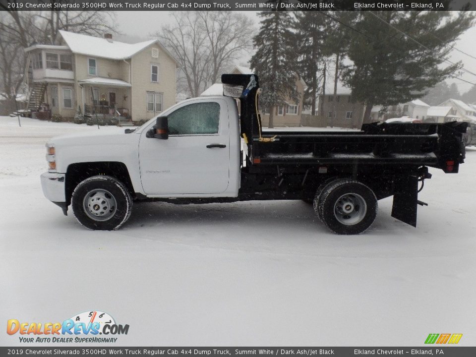 2019 Chevrolet Silverado 3500HD Work Truck Regular Cab 4x4 Dump Truck Summit White / Dark Ash/Jet Black Photo #6