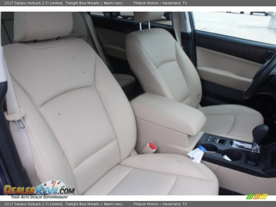 2017 Subaru Outback 2.5i Limited Twilight Blue Metallic / Warm Ivory Photo #26