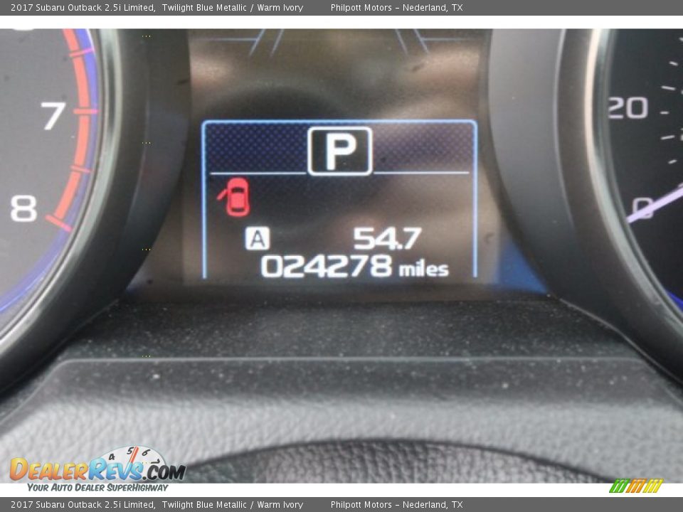 2017 Subaru Outback 2.5i Limited Twilight Blue Metallic / Warm Ivory Photo #28