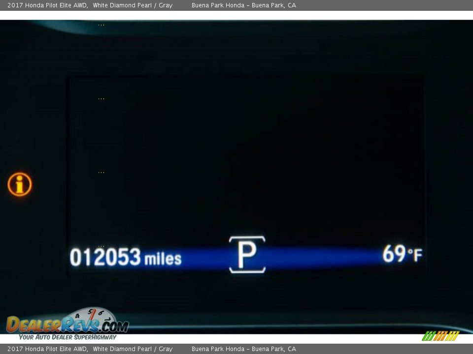 2017 Honda Pilot Elite AWD White Diamond Pearl / Gray Photo #6