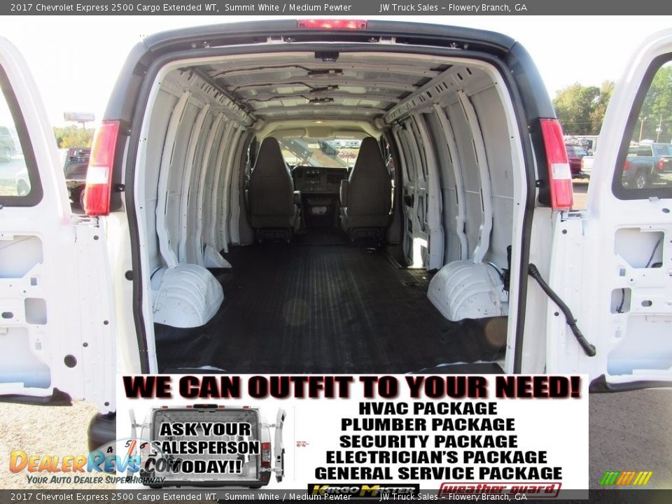 2017 Chevrolet Express 2500 Cargo Extended WT Summit White / Medium Pewter Photo #34