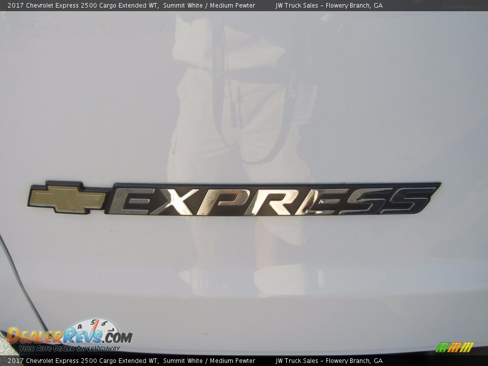 2017 Chevrolet Express 2500 Cargo Extended WT Summit White / Medium Pewter Photo #36