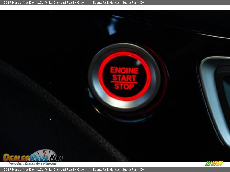 2017 Honda Pilot Elite AWD White Diamond Pearl / Gray Photo #14