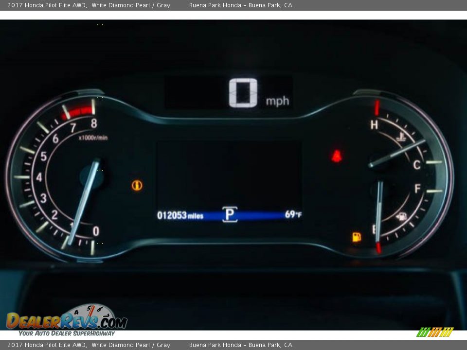 2017 Honda Pilot Elite AWD White Diamond Pearl / Gray Photo #31